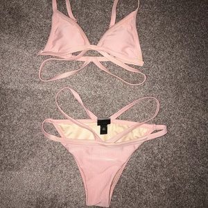 pale pink bathing suit